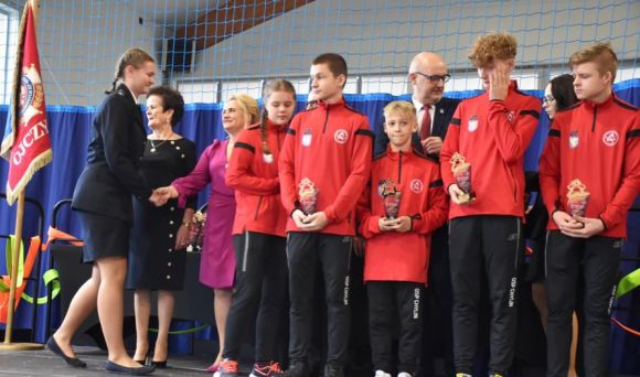 Młodzi druhowie z Chylina na Gali Mistrzów Sportu Pożarniczego Powiatu Tureckiego