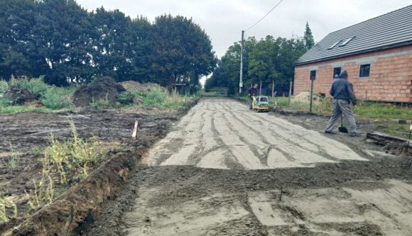 Prace budowlane w Russocicach w toku